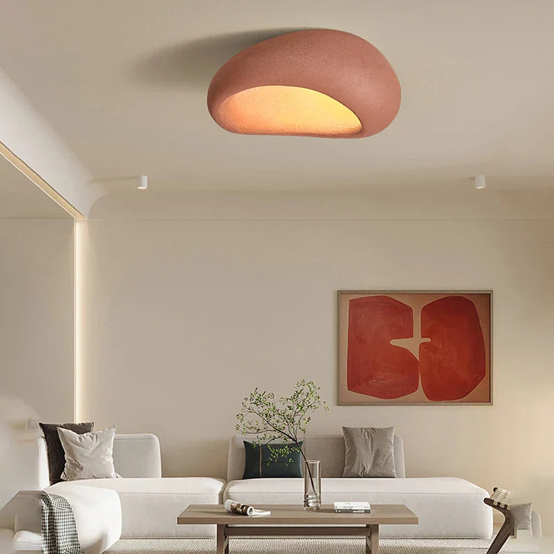 Wabi-Sabi Nordic LED Ceiling Chandelier for Living Room Bedroom Dining Decor