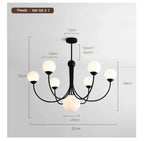 Modern Living Room & Restaurant Chandelier Collection in American & French Styles