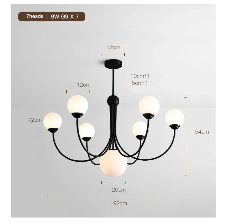 Modern Living Room & Restaurant Chandelier Collection in American & French Styles