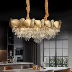 Crystal Tassles Pendant Light 2024 | Modern Luxury Chandelier for Living Room