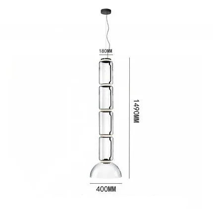 Heavy Glass Modern Chandelier Pendant Lamps for Living Room, Dining Room, and Store