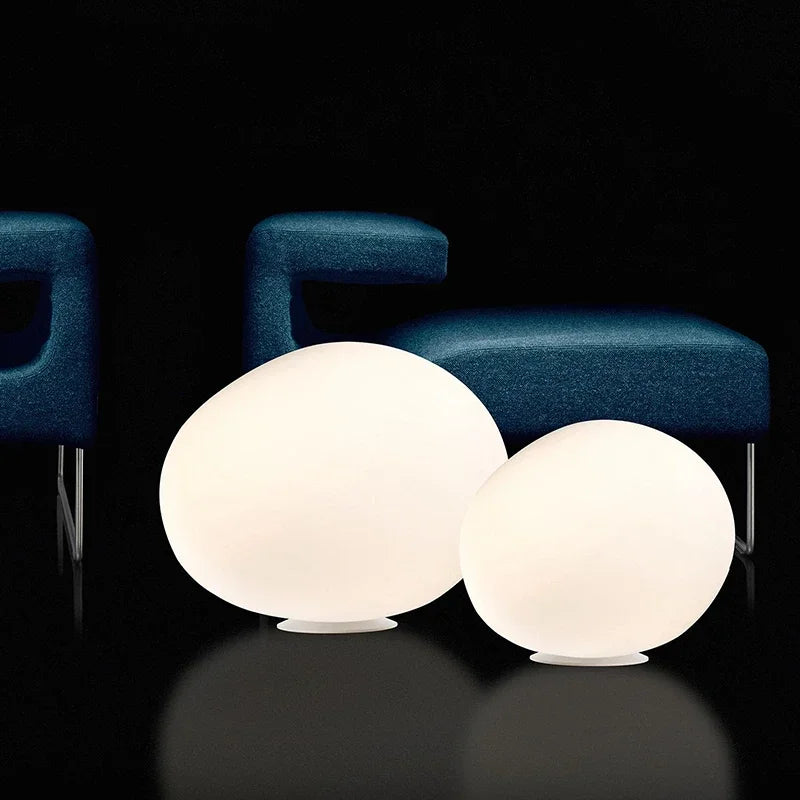 Glass Floor Lamp for Living Room Bedroom Study Desk Decor Light