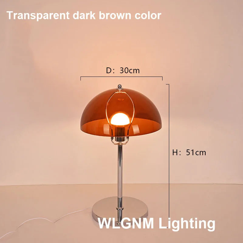 Bauhaus Mushroom Table Lamp, Modern Acrylic LED Night Light