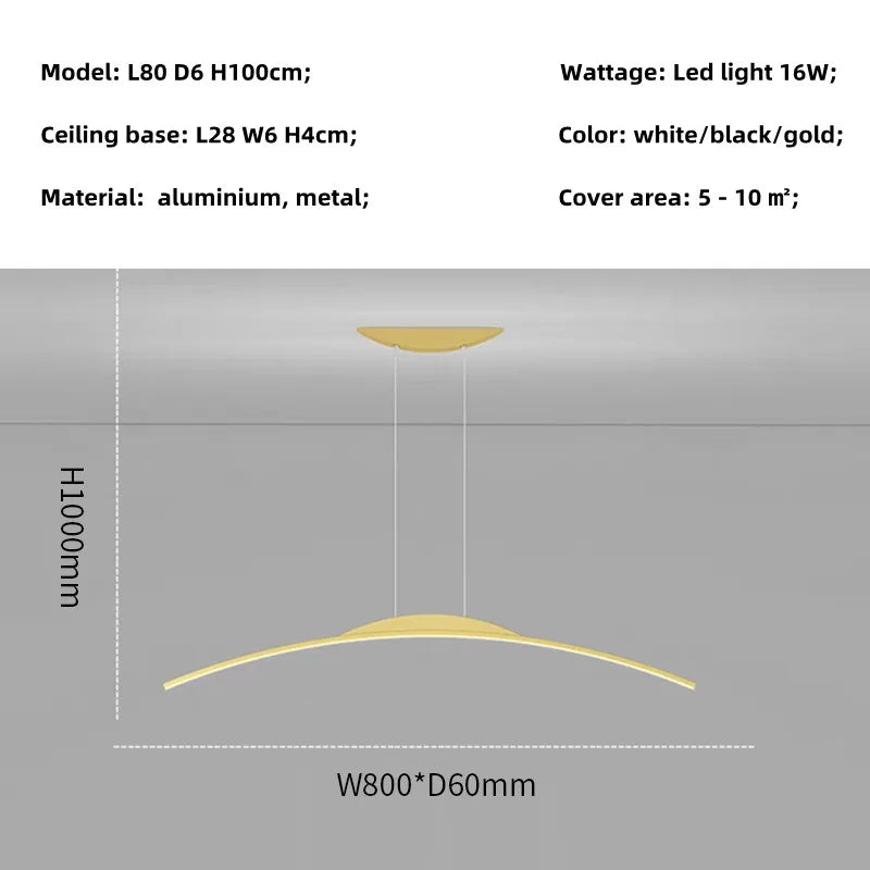 Modern Nordic LED Chandelier for Dining Room, Office, and Living Room