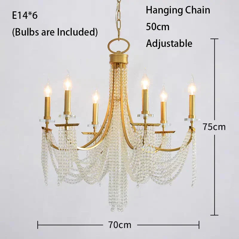 LED Chandelier: Vintage Home Pendant Lights for Living & Dining Room