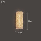 Crystal Wall Lamp: Modern Minimalist Master Bedroom Lighting