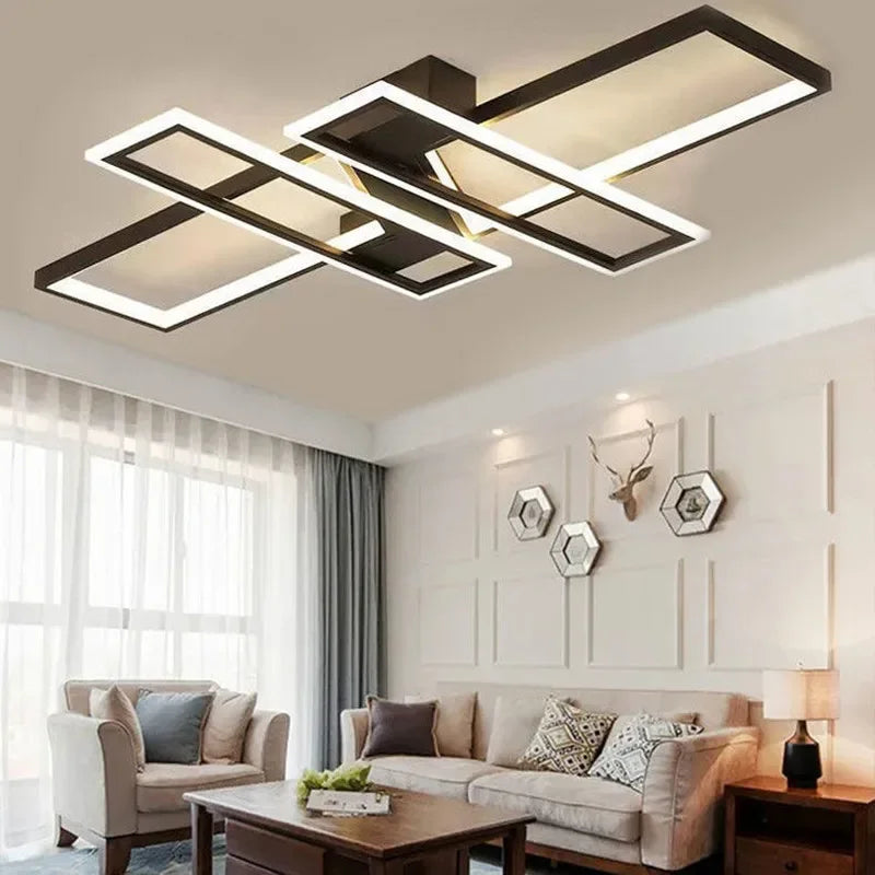 LED Ceiling Chandelier: Modern Living Room Dining Kitchen Decor Lighting Fixture