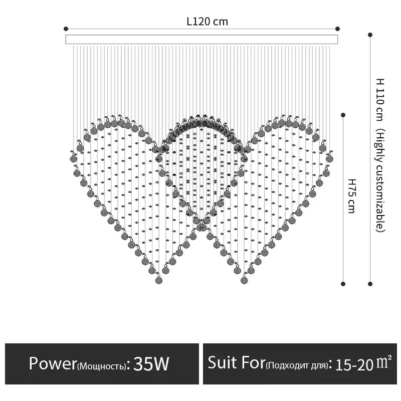 Crystal Chandelier: Modern Dining Table & Bar Lamp for Bedroom & Dining Room Lighting