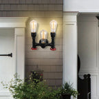Rustic Water Pipe Wall Sconce Light for Home Decor