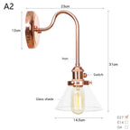 Scandinavian Glass LED Wall Sconce Modern Interior Wall Lamps