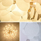 Modern Glass Chandelier Living Room Dining Bedroom Hall Pendant Lamp