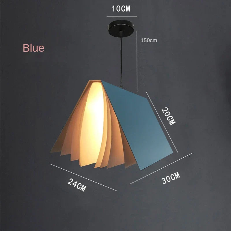 Nordic Design Book Pendant Lamp LED for Living Room Bedroom by Afralia™
