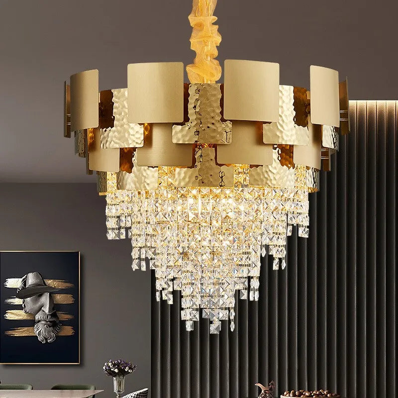 Crystal Chandelier: Modern Luxury Lighting for Living Room, Dining, and Bedroom