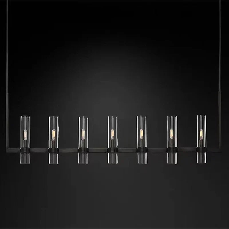 Chrome Glass Chandelier Pendant Lamp LED Lighting Loft Retro Foyer Chandelier