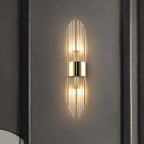 Crystal Wall Lamp: Elegant LED Indoor Lighting for Living Room, Bedroom, Hotel, and TV Background