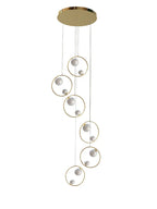 Modern Loft Chandelier Staircase Pendant Light Fixture - Designer Suspension Lustre