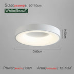 Modern Round Bedroom Lamp, Nordic Minimalist Ceiling Light for Dining Room 2023