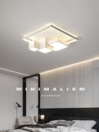 Nordic Square Ceiling Lamp Modern Minimalist Bedroom Lighting