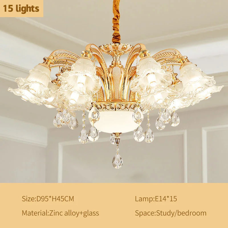Crystal Luxury Ceiling Chandelier for Living Room, Hotel, Villa Lobby - Nordic Modern Lighting