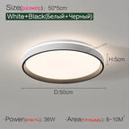 LED Ceiling Lamp: Simple Modern Round Study Bedroom Balcony Light