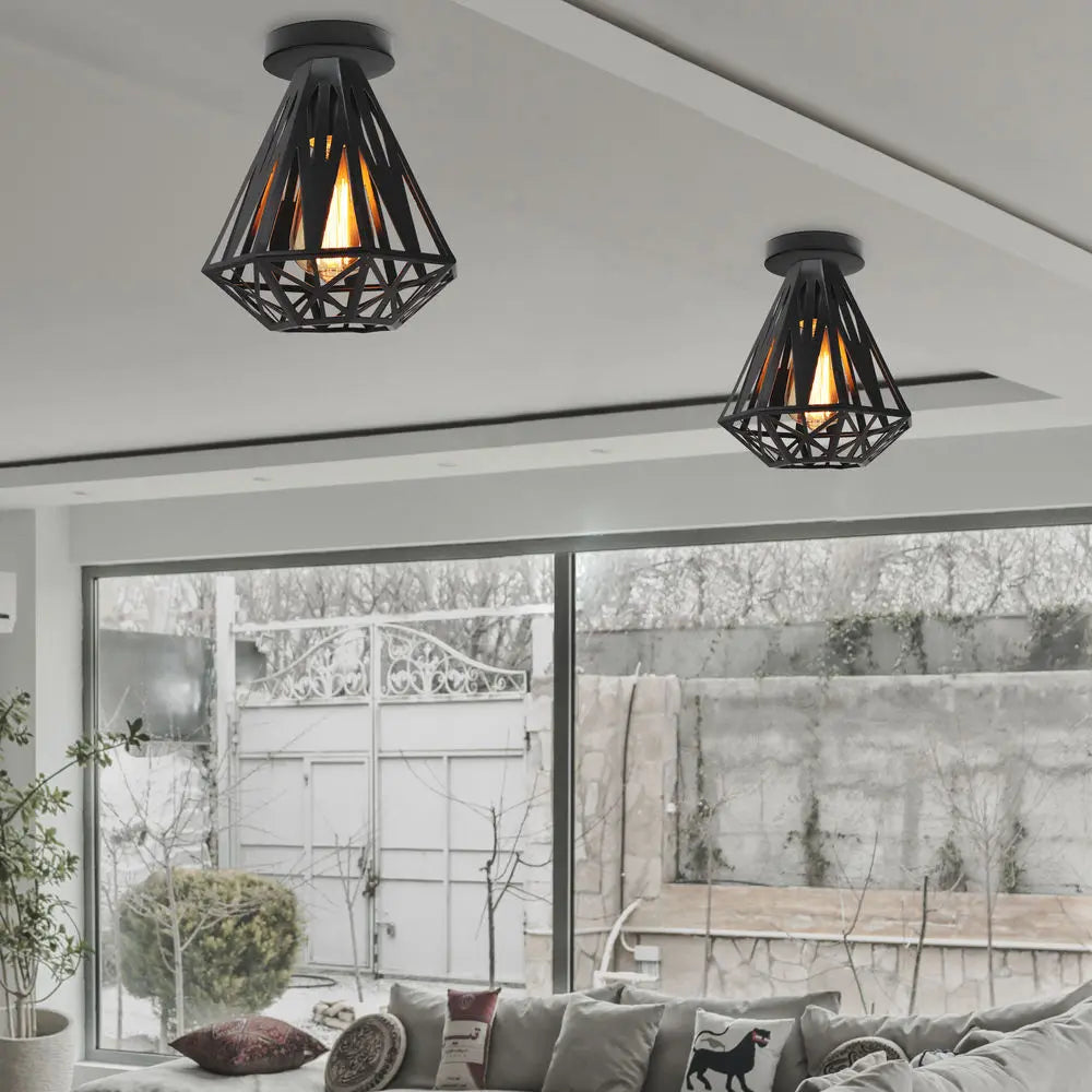 Vintage Industrial Ceiling Lamp Shade for Living Room Kitchen Home Decor