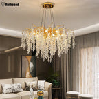 Gold Crystal Grapes Chandelier for Dining Living Room Bedroom