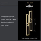 Crystal LED Pendant Light Luxury Stairs Lustre Modern Lighting Fixture