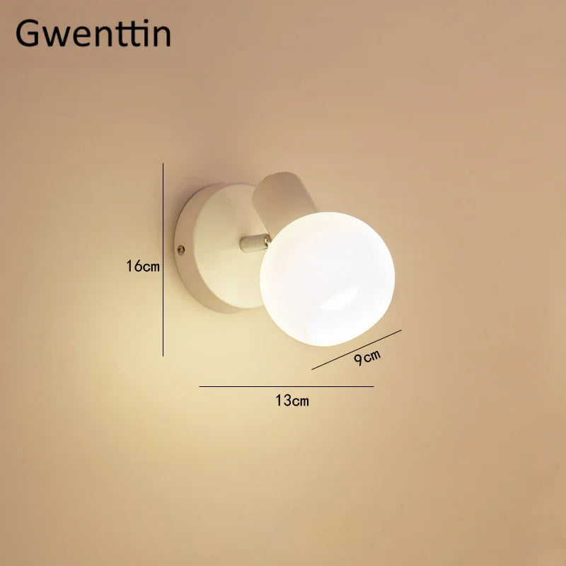 Rotatable Bathroom Mirror Light Wall Sconces, Modern LED Fixtures for Home Decor.