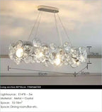 Luxury Crystal Bubble Ceiling Chandelier for Living Room Bedroom Decor