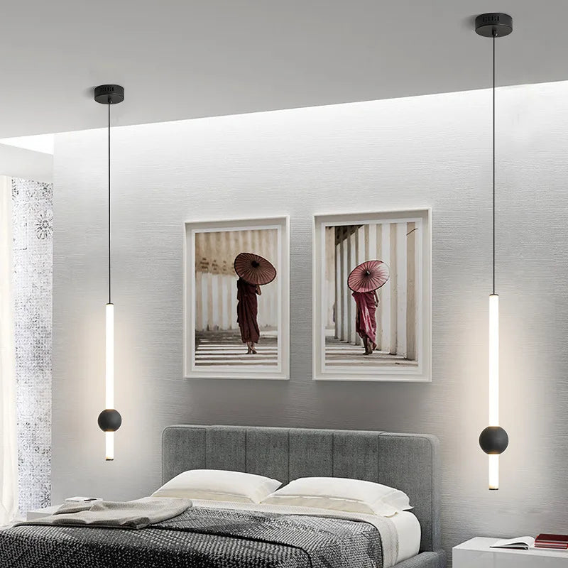 Nordic LED Pendant Lights - Modern Hanging Lamps for Living Room, Bedroom, Kitchen, Dining Room