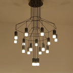 Modern Iron Art DIY Pendant Lamp with 5W G9 LED Bulb - Afralia™