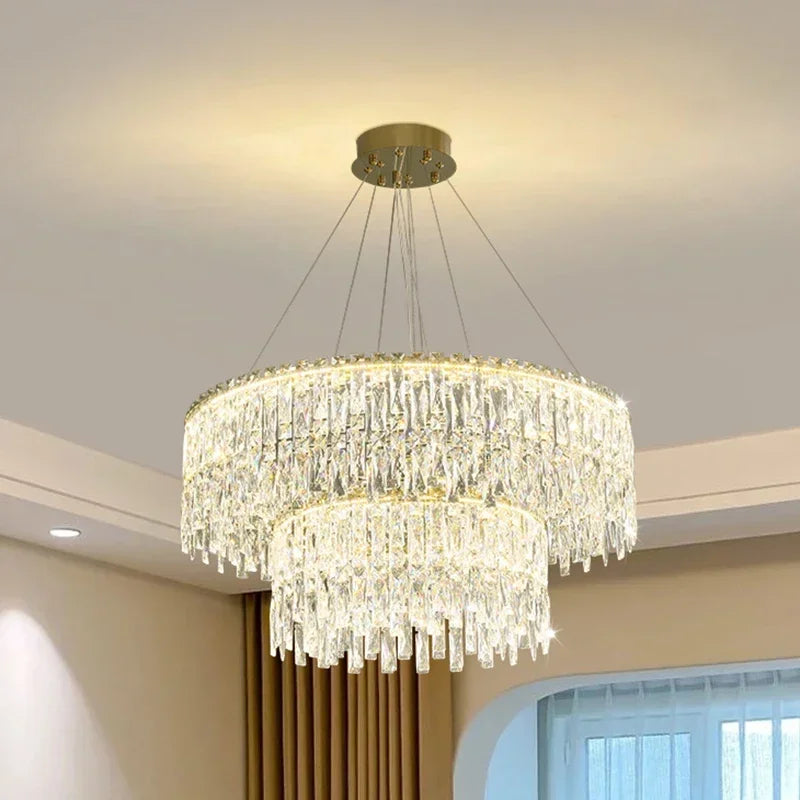 Crystal Chandelier: Luxury Bedroom & Living Room Lighting