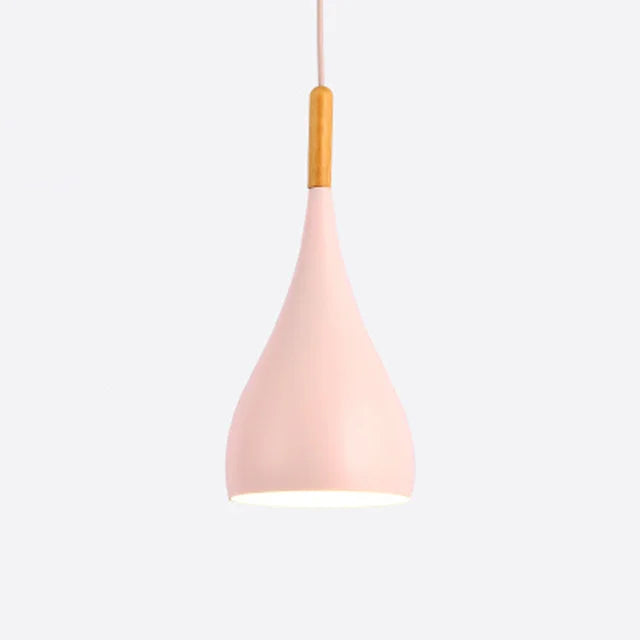 Wood Pendant Light: Modern Nordic Kitchen Ceiling Lamp for Dining Room & Coffee Bar