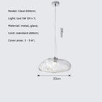 Glass LED Chandelier Lighting for Modern Stairs, Dining Room, and Home Bar