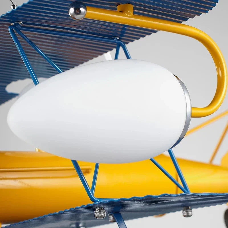 Cartoon Aircraft Ceiling Fan Light for Modern Children's Bedroom