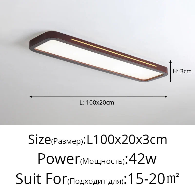 LED Ceiling Lights: Modern Nordic Kitchen Study Living Room Dimmable Remote Control