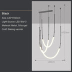 Modern Art LED Pendant Light for Bar Counter, Restaurant, and Home Decor