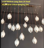 Ceramic Petal Hanging Chandelier - Elegant Décor for Hotel, Restaurant, and Home