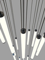 LED Staircase Chandelier for Home Hotel Hall Lighting