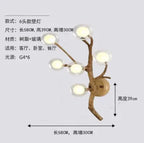 Nordic Branch Chandelier Modern Magic Bean Molecular Bedroom Lighting