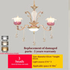 Flower Candle Villa Chandelier for Luxury Living and Dining Rooms