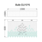 Stone Crystal LED Chandelier: Modern Luxury Lighting Fixture for Living Room Decor