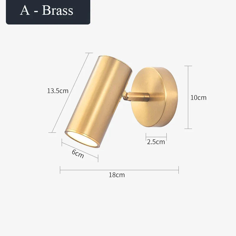 Swing Arm Wall Sconce with LED Reading Light for Bedroom and Living Room