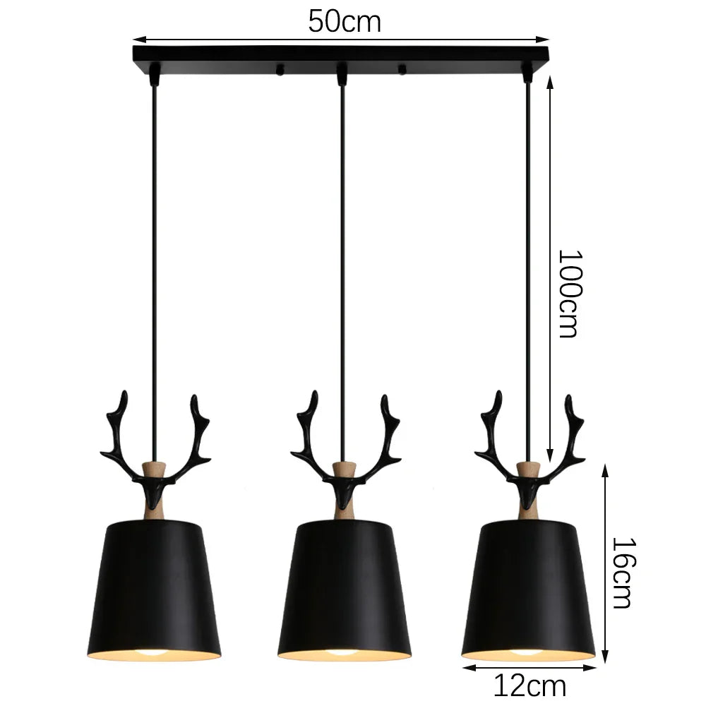 Nordic Retro LED Pendant Chandelier for Modern Home Lighting