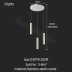 Modern Crystal Chandelier: Luxury Lighting for Living Room, Dining, Cafe, Staircase