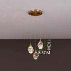 Nordic Crystal LED Pendant Light for Modern Living Room Decor