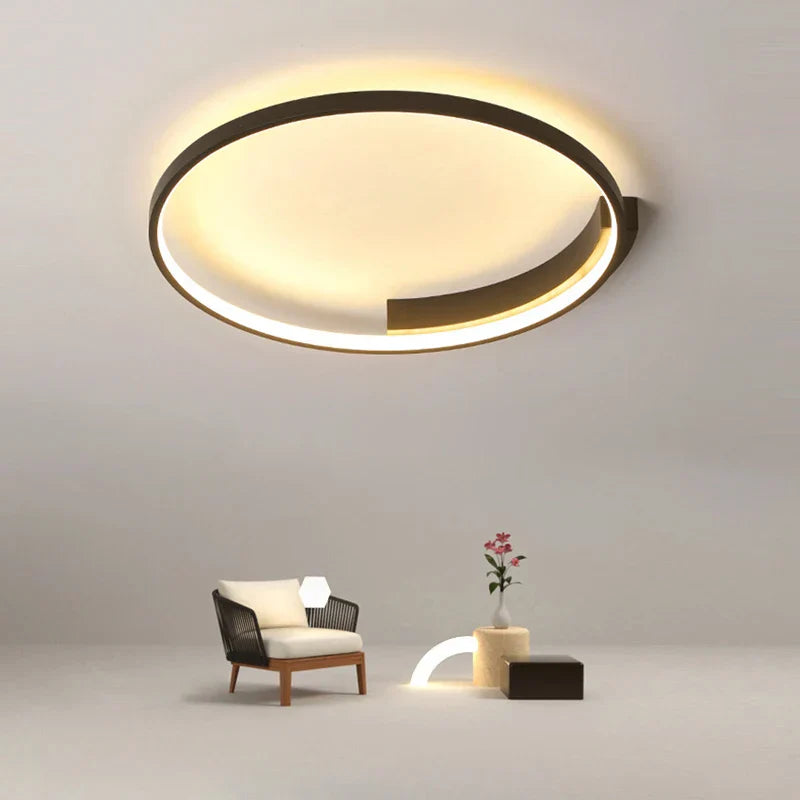 Modern Round LED Ceiling Light for Living Room Bedroom Dining Nordic Design