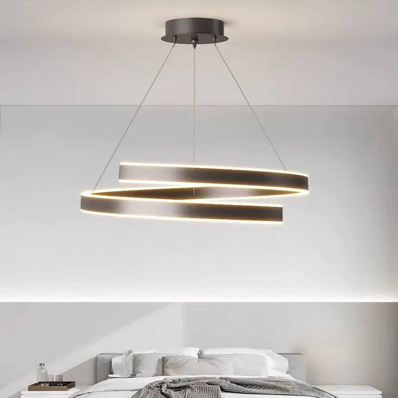 Dimmable Metal Acrylic Pendant Chandelier Lighting Fixtures