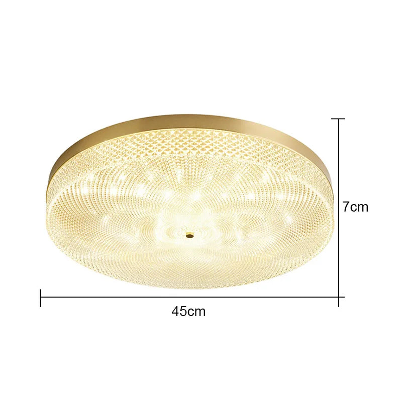 Round Acrylic Ceiling Lamp: Modern Light Luxury for Bedroom & Living Room