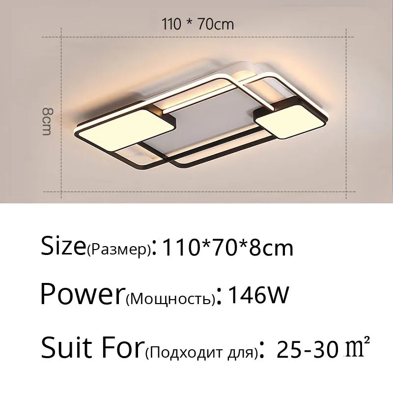 Modern LED Chandelier for Dining Living Kitchen Hall Indoor Lighting